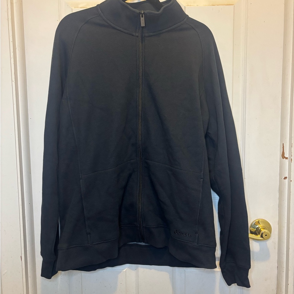 Bench Men's Charcoal Zip-Up Sweater
